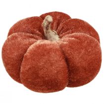 Prodotto Zucche In Stoffa Decorazione Zucca Giallo Marrone Vellutato Ø7cm 9 pz