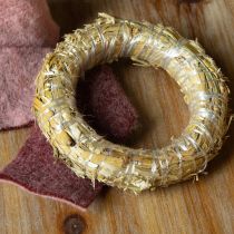 Prodotto Anello di paglia grezzo per decorazioni fai da te e fiori