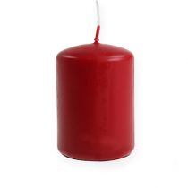 Prodotto Candele a colonna candele rosse H70mm Ø50mm 12 pezzi