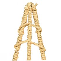 Prodotto Decorazione per albero di Natale con base in legno metallo naturale 18x12x51cm