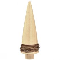Prodotto Albero di Natale in legno naturale decorazione da tavola Natale H18cm 2 pz