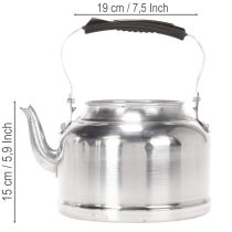 Prodotto Teiera/fioriera decorativa vintage, in metallo effetto zinco, Ø19cm H15cm