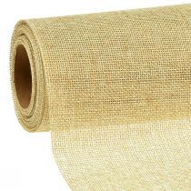 Prodotto Runner da tavolo naturale con iuta, tessuto decorativo 29×450 cm - Elegante runner da tavolo per la tua decorazione festiva