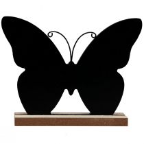 Prodotto Decorazione da tavolo decorazione in legno farfalla nera naturale 12 cm 6 pezzi