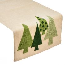 Prodotto Runner da tavolo natalizio abeti verde 140x41,5cm