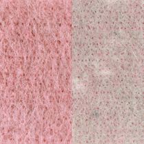 Prodotto Nastro decorativo in feltro di lana rosa antico grigio 7,5 cm 5 m