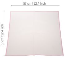 Prodotto Pellicola trasparente rosa opaca, resistente all'acqua, per fioristi, 57 cm, ritagliabile su misura per bouquet, 20 pezzi.