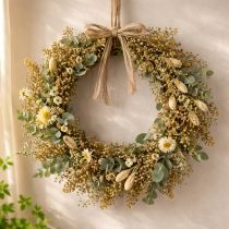 Prodotto Fiori secchi di ginestra, verde oliva, 160 g, 48 cm