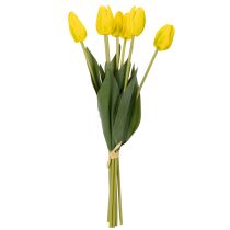 Prodotto Fiori di tulipano artificiali per una realistica decorazione primaverile in soggiorno o in ufficio, 40 cm, 7 pezzi