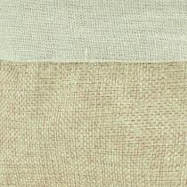 Prodotto Fioriera Cestino in Tessuto di Juta Utensilo Naturale Ø21cm H19cm 3pz