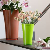 Prodotto Vaso per fiori verde Vaso decorativo Fizzy Olive Ø16,5cm H27cm