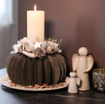 Prodotto Anello decorativo a forma di zucca a nido d'ape, 24 cm, 4 pezzi