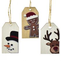 Prodotto Etichette natalizie etichette regalo Natale 6 cm 6 pezzi