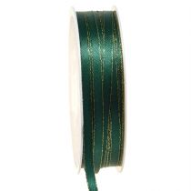 Prodotto Nastro decorativo natalizio in verde e oro L6mm L50m