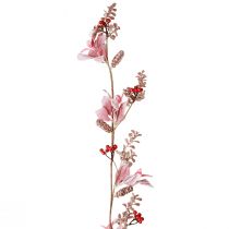 Prodotto Ghirlanda natalizia ramo di bacche con coni rosso rosa 130 cm