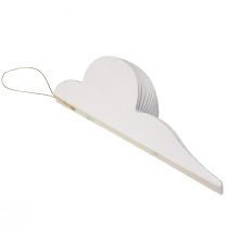 Prodotto Palla di Natale in carta a nido d'ape decorazione cipolla bianca FSC Ø12cm