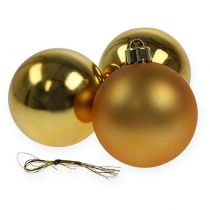 Prodotto Palline di Natale in plastica oro 6 cm 12 pz