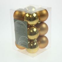 Prodotto Palline di Natale in plastica oro 6 cm 12 pz