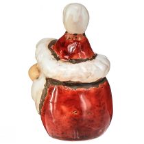 Prodotto Figura di Babbo Natale in ceramica, rossa, 7 cm – Decorazione festiva natalizia – 6 pz
