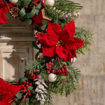 Prodotto Stella di Natale Stella di Natale Rossa Artificiale L55cm 2pz