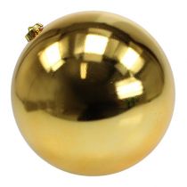 Palla di Natale in plastica grande oro Ø25cm