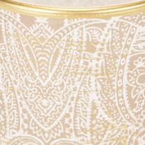 Prodotto Portacandele in vetro con motivo paisley, Ø8cm, H9cm, 2 pezzi