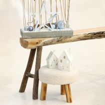 Prodotto Lanterna in ceramica per tavolo decorazione Avvento bianco H18cm