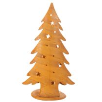 Prodotto Lanterna per albero di Natale, decorazione in metallo con finitura rustica, Natale H46cm L25.5cm