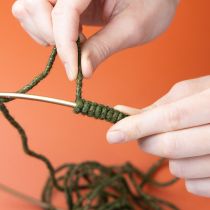 Prodotto Cordoncino di lana verde con filo dorato, 5 m x 5 mm con filo, per decorazioni e lavori artigianali