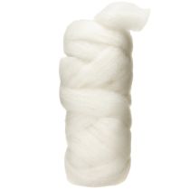 Prodotto Filato di lana roving 10m bianco