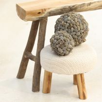 Prodotto Cono a sfera per appendere pigne di ontano, sbiancato, 12 cm
