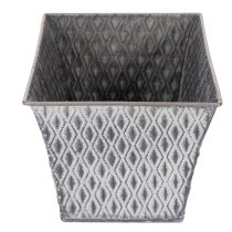 Prodotto Ciotola in zinco con motivo a rombi, 26 cm x 15,5 cm