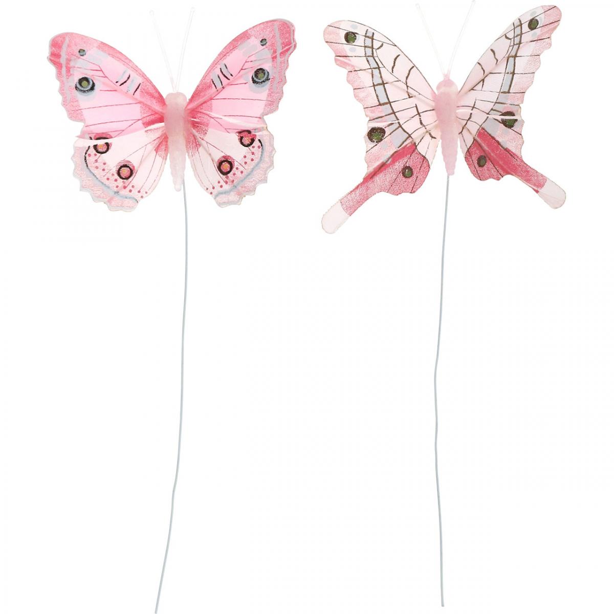 20 Farfalle 3D Decorative Rosa Con Nastro Biadesivo – Adesivi Murali Per Cameretta, Feste, Torte E Progetti Fai Da Te, Facili Da Applicare E Riutilizzabili