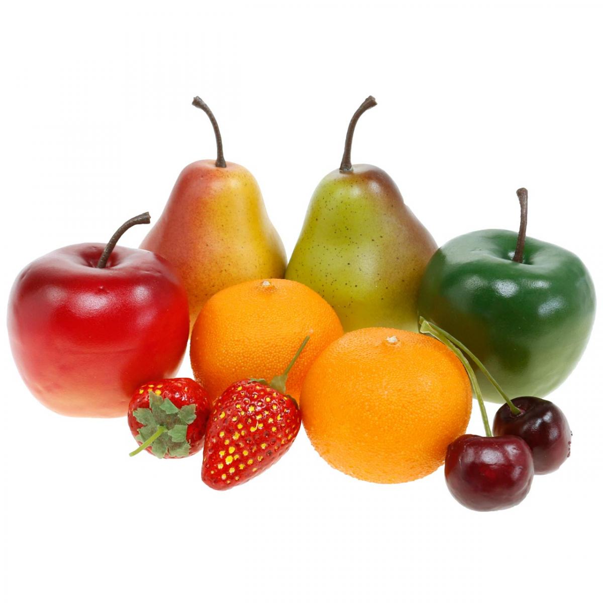  Confezione di 12 frutti Aleko® AFA3 decorativo artificiali di frutta assortimento  