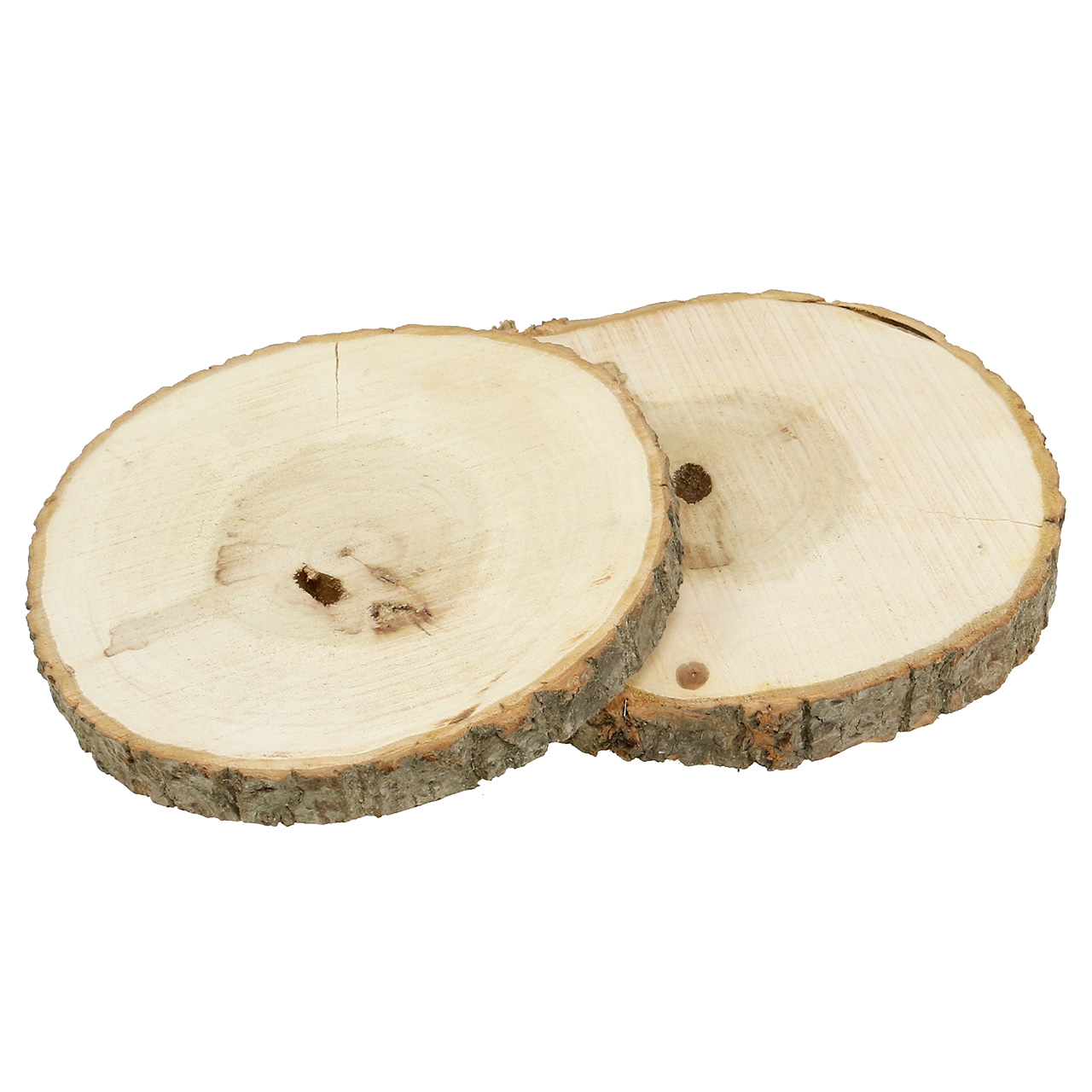 LUTER 20cm 6 Pezzi Disco In Legno Incompiuto Dischi Rotondi In Legno Ritagli Per Artigianato Fai-Da-Te Segno Del Cerchio In Legno 
