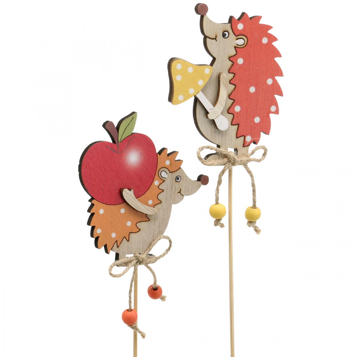 Set Decorazione Autunnale Ricci In Metallo Rostikal - 3 Pezzi, Finitura Patinata/ruggine, Per Giardino O Interni