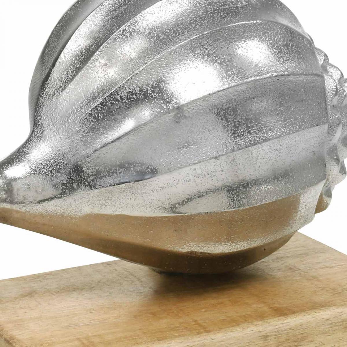 Rerum & Consilium Scritta Decorativa AHOI – Legno Faggio E Metallo, 22,5 X 13 Cm, Arredo Marittimo Fatto A Mano In Germania