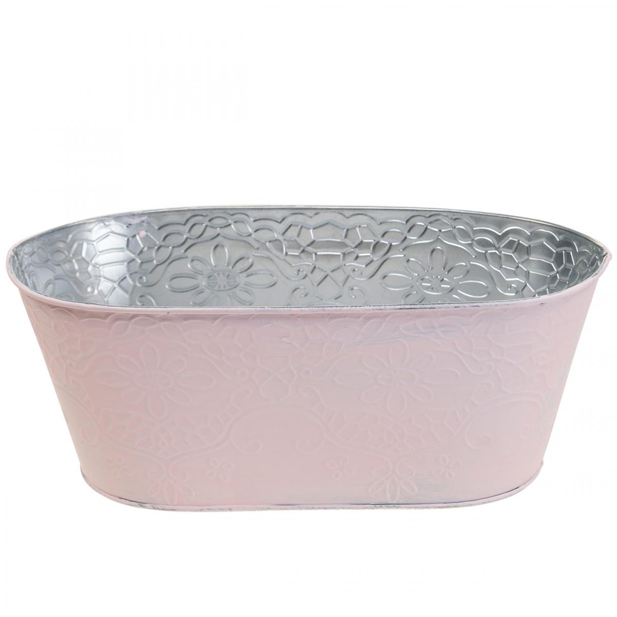 Vasi Per Erbe Aromatiche Tymar Vaso Per Fiori, 2 Pezzi, Forma Rotonda, Per Interni, In Plastica, Leggero, Con Design Ondulato 3D (13 Cm, Grigio Vasi Resistenti Uv E Graffi