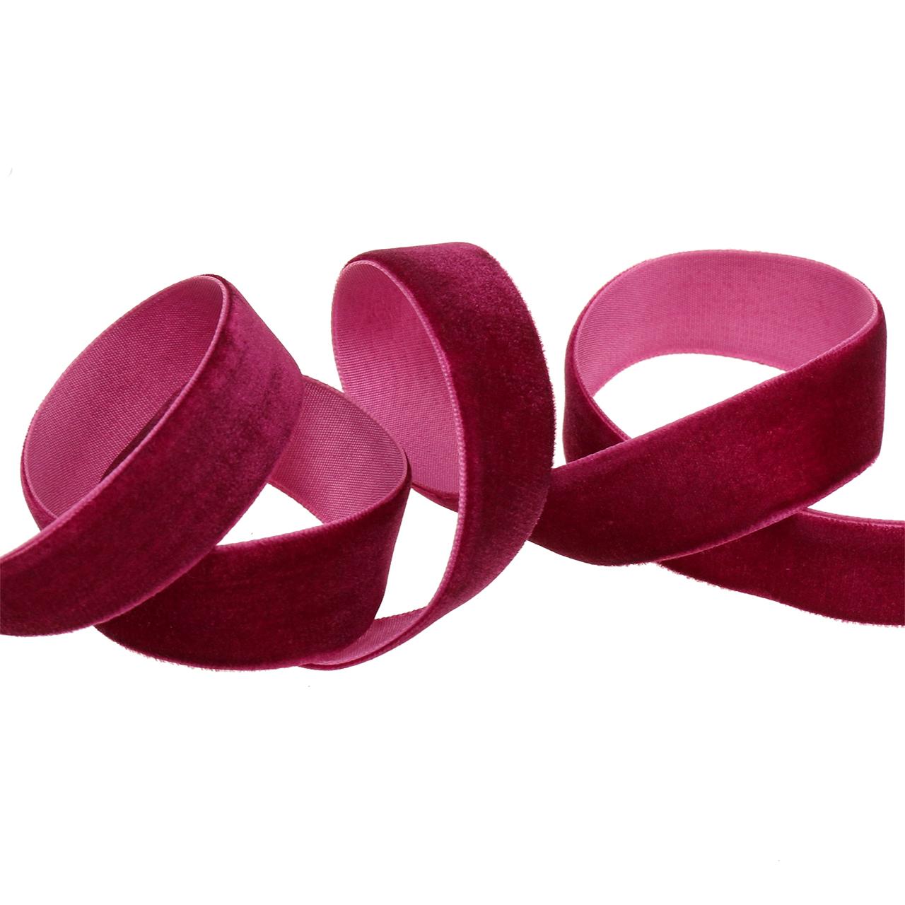 Nastro In Velluto Berisfords, Grigio, 10,2x2,1x10,2 Cm, 100% Nylon