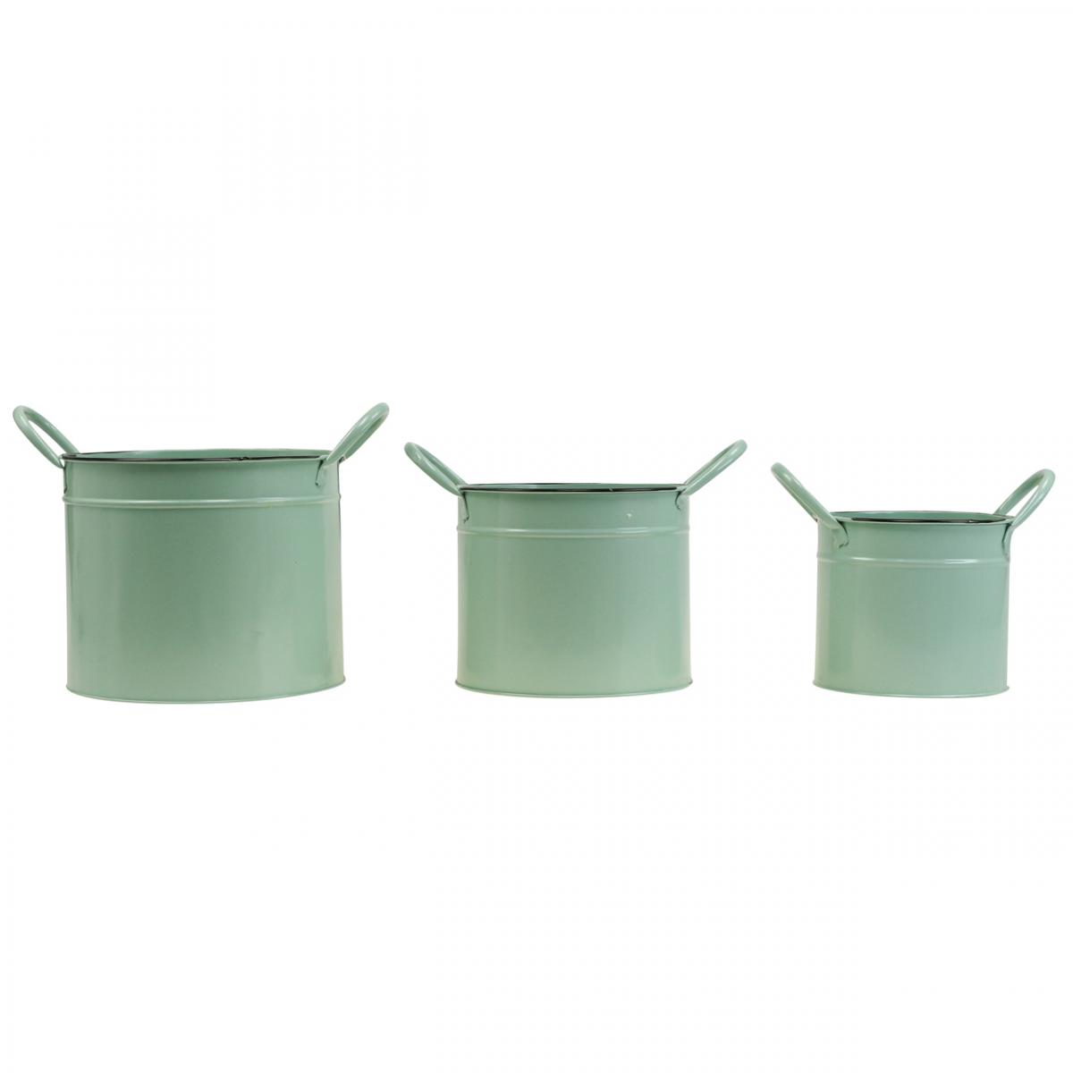 Secchio In Zinco BURI 12L - Multiuso: Acqua, Cenere, Fioriera, Decorazione Rustica Per Giardino - 5