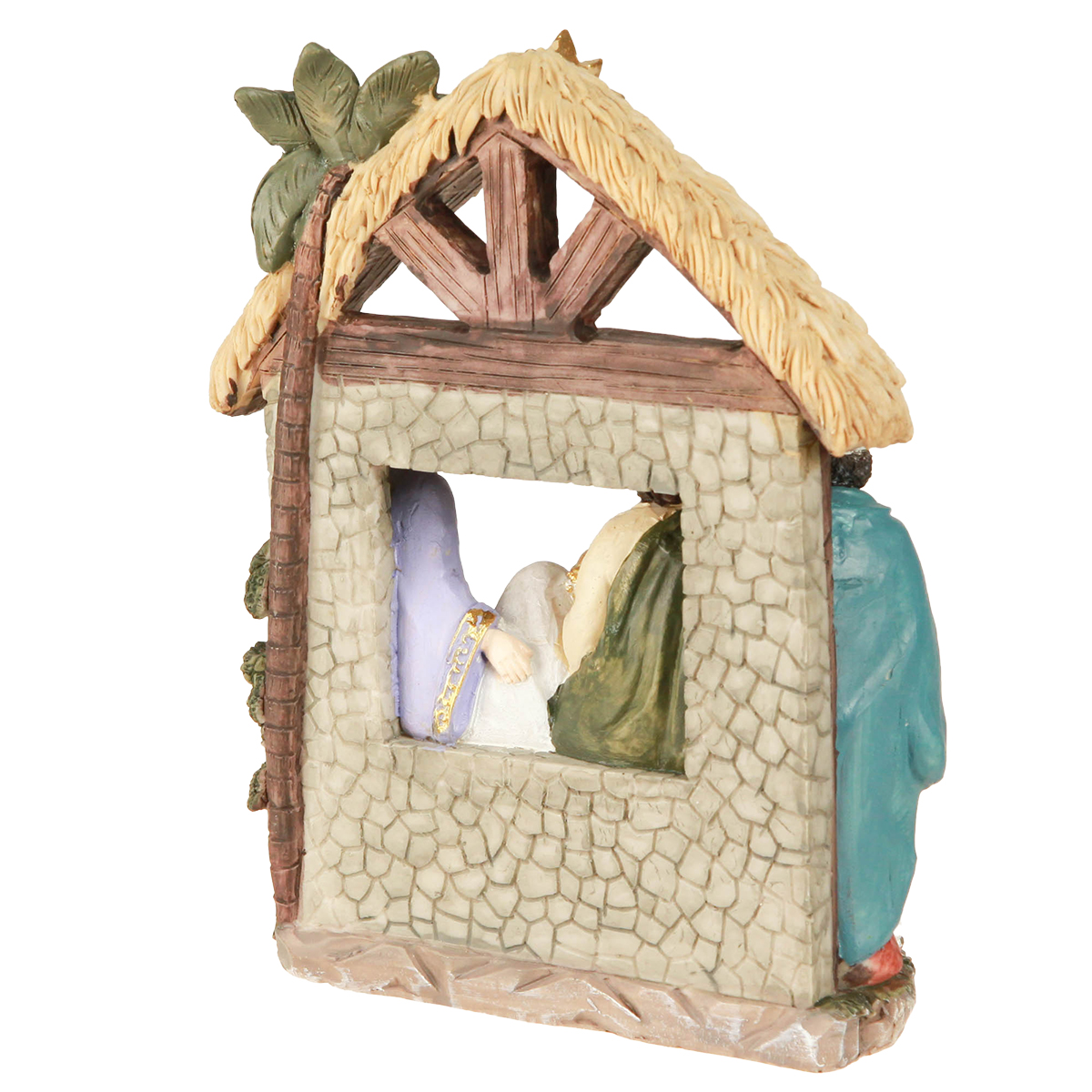Presepe Di Natale Artigianale In Legno – Realizzato A Mano, Dimensioni 70x30x35 Cm, Adatto Per Personaggi Fino A 12,5 Cm, Decorazione Natalizia Unica