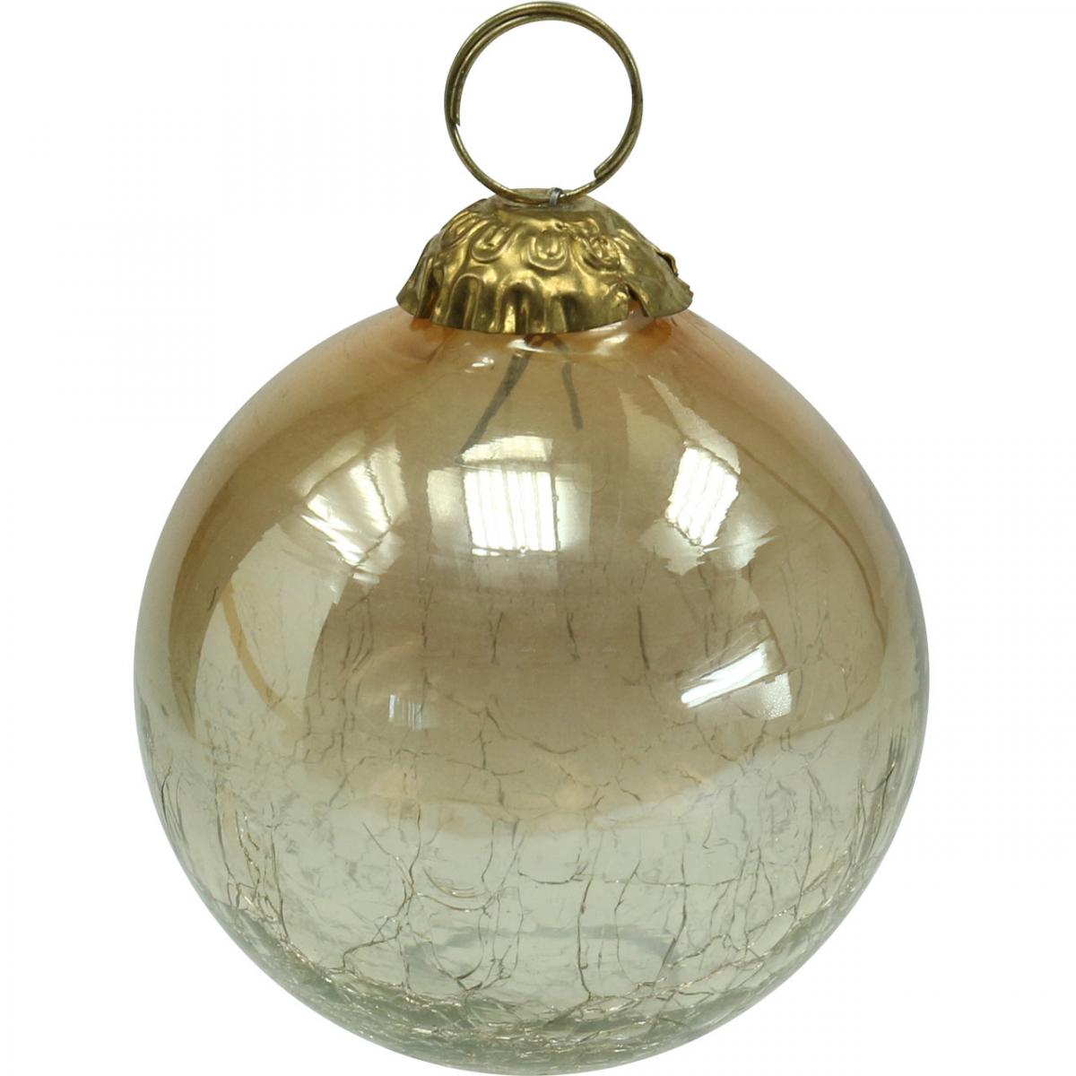 Palline per albero di Natale, sfera vetro magenta lava lucido -6 sfere