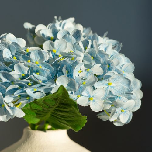 Prodotto Fiori di ortensia artificiali, design realistico, per la decorazione del soggiorno, 34 cm, 3 pezzi