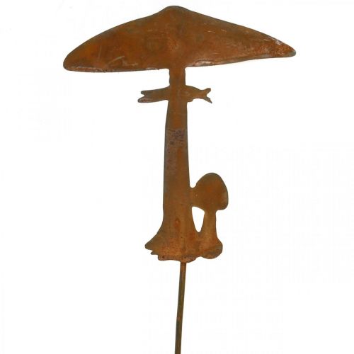 Floristik24 Decorazione autunnale in metallo con paletto da giardino in metallo con decorazione ruggine 44 cm