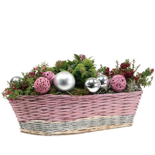 Floristik24 Truciolare Rosa Ø6cm 6 pezzi