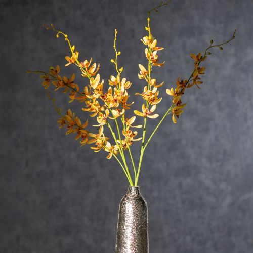 Prodotto Orchidea artificiale Cymbidium come stelo floreale per una decorazione elegante, 95 cm, 2 pezzi