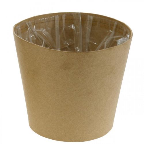 Prodotto Fioriera, vaso di fiori, fioriera di carta naturale Ø15cm H13cm 4pz