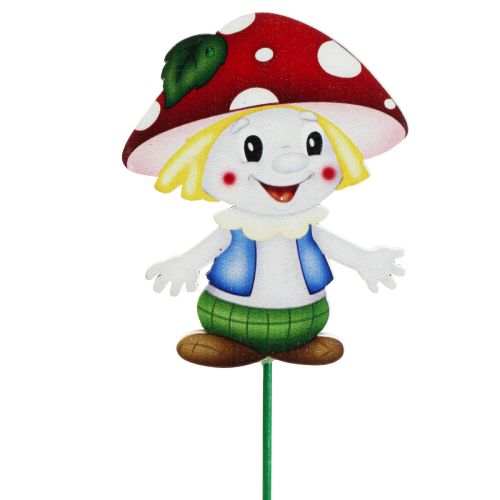 Spina fiore in legno deco plug fungo fungo bambini 5,5cm 18pz