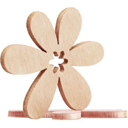 Prodotto Fiori in legno sparsi fiori decorativi in legno arancione/rosa/bianco 72 pz