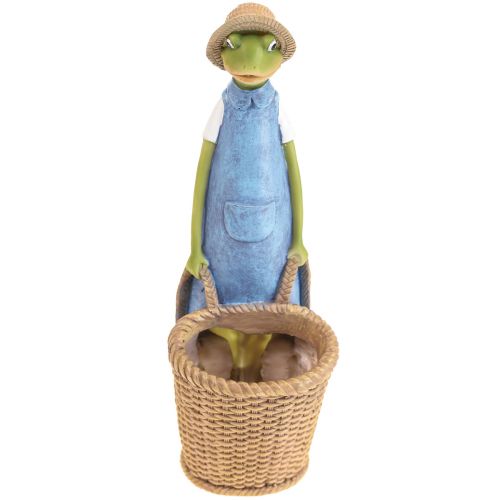 Prodotto Fioriera decorativa rana in poliresina decorazione da tavola estiva H31.5cm